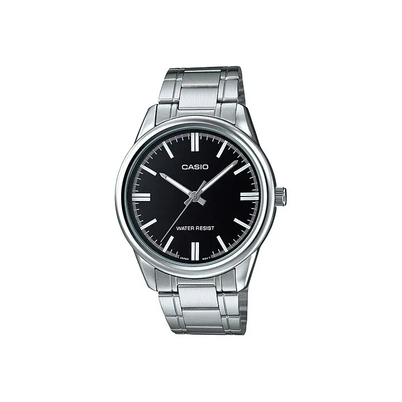 Casio Stainless Black Dial Watch (MTP-V005D-1AUDF)