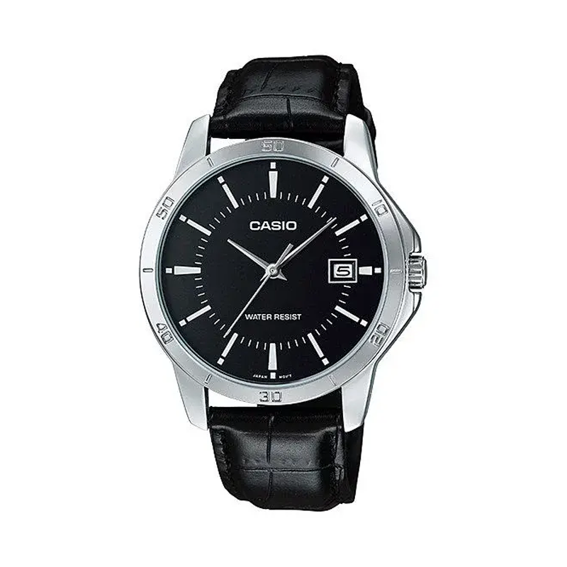 Casio Leather Fashion Watch- MTP-V004L-1A