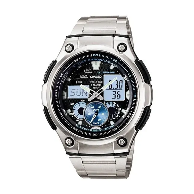 Casio Analog-digital Black Dial Men's Watch (AQ-190WD-1AVDF)