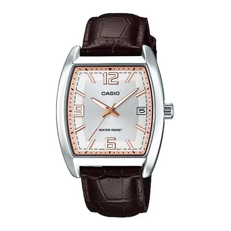 Casio Leather Band Gents Watch [MTP-E107L-7A]