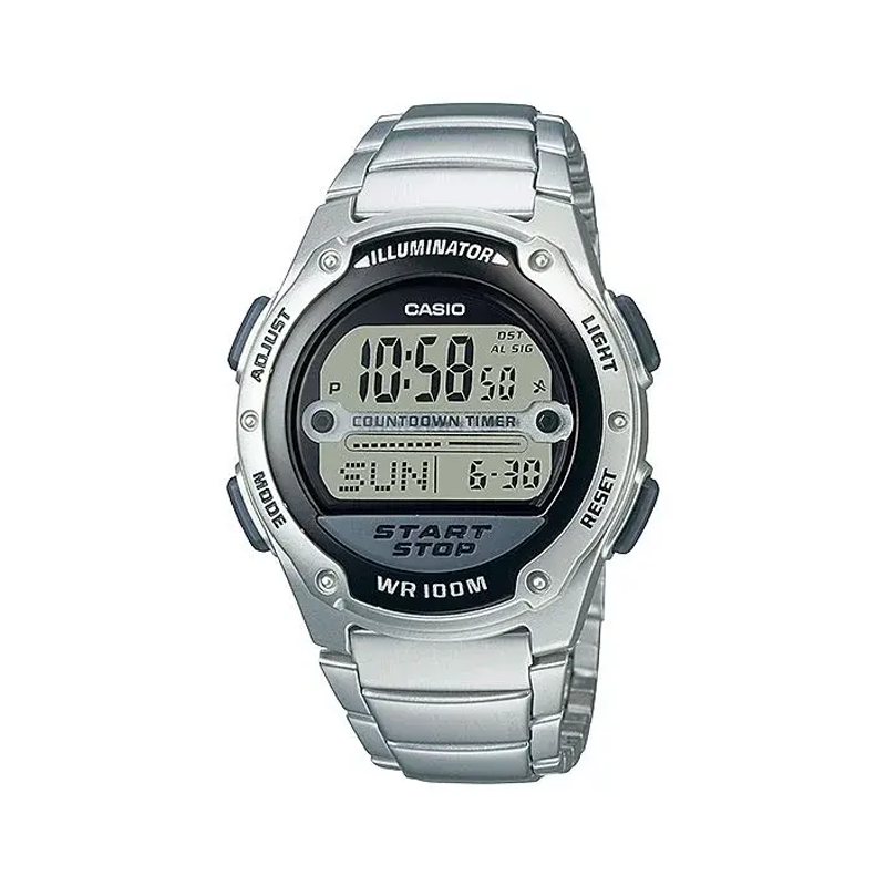 Casio Stainless Steel watch for men (W-756D-1AV)