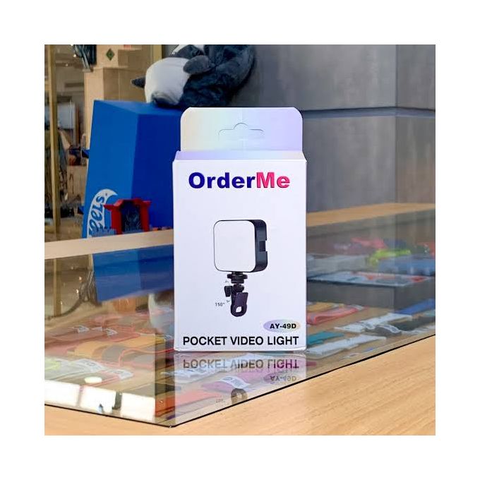 OrderMe AY-49D Pocket Video Light - Portable LED for Camera & Phone