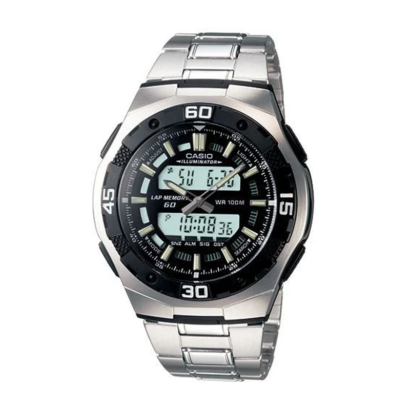 Casio Active dial watch for men (AQ-164WD-1AV)