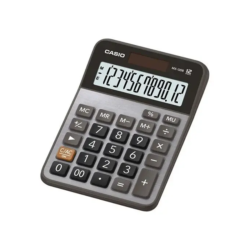 Original Casio 12 digits Mini Desktop Calculator (MX-120B)