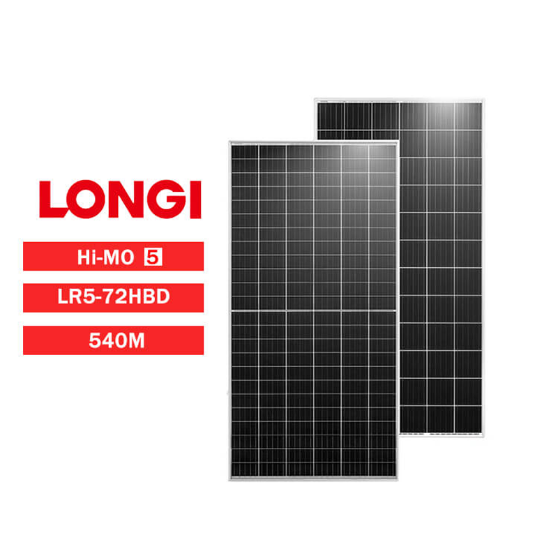 LONGi LR5-72HBD-540M | 540W High-Efficiency Bifacial Solar Panel - 1 Panel