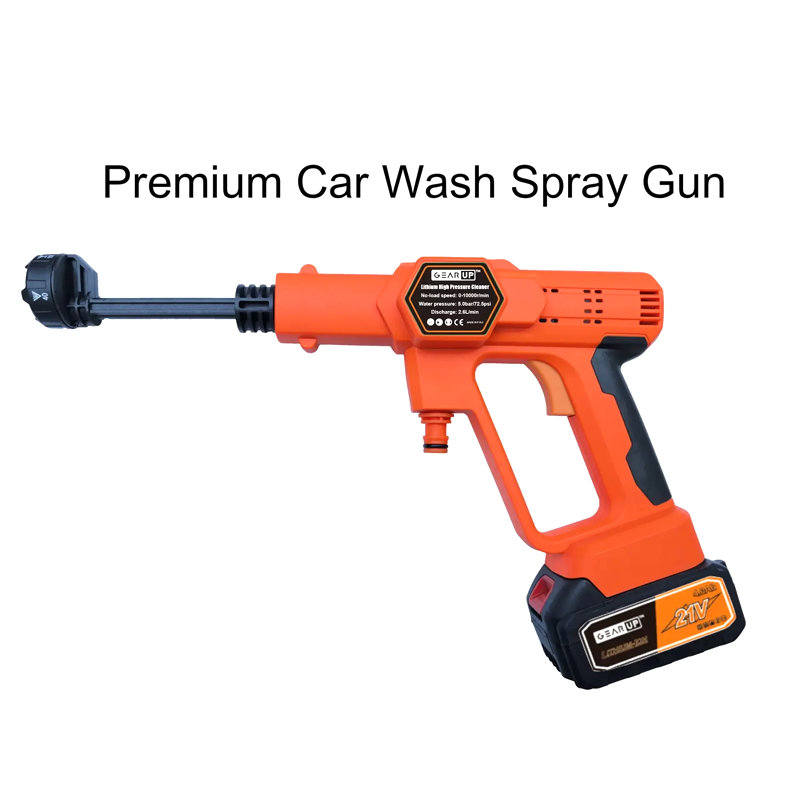 Multi-Nozzle Premium Car Wash Spray Gun Machine with 1 Rechargeable Battery