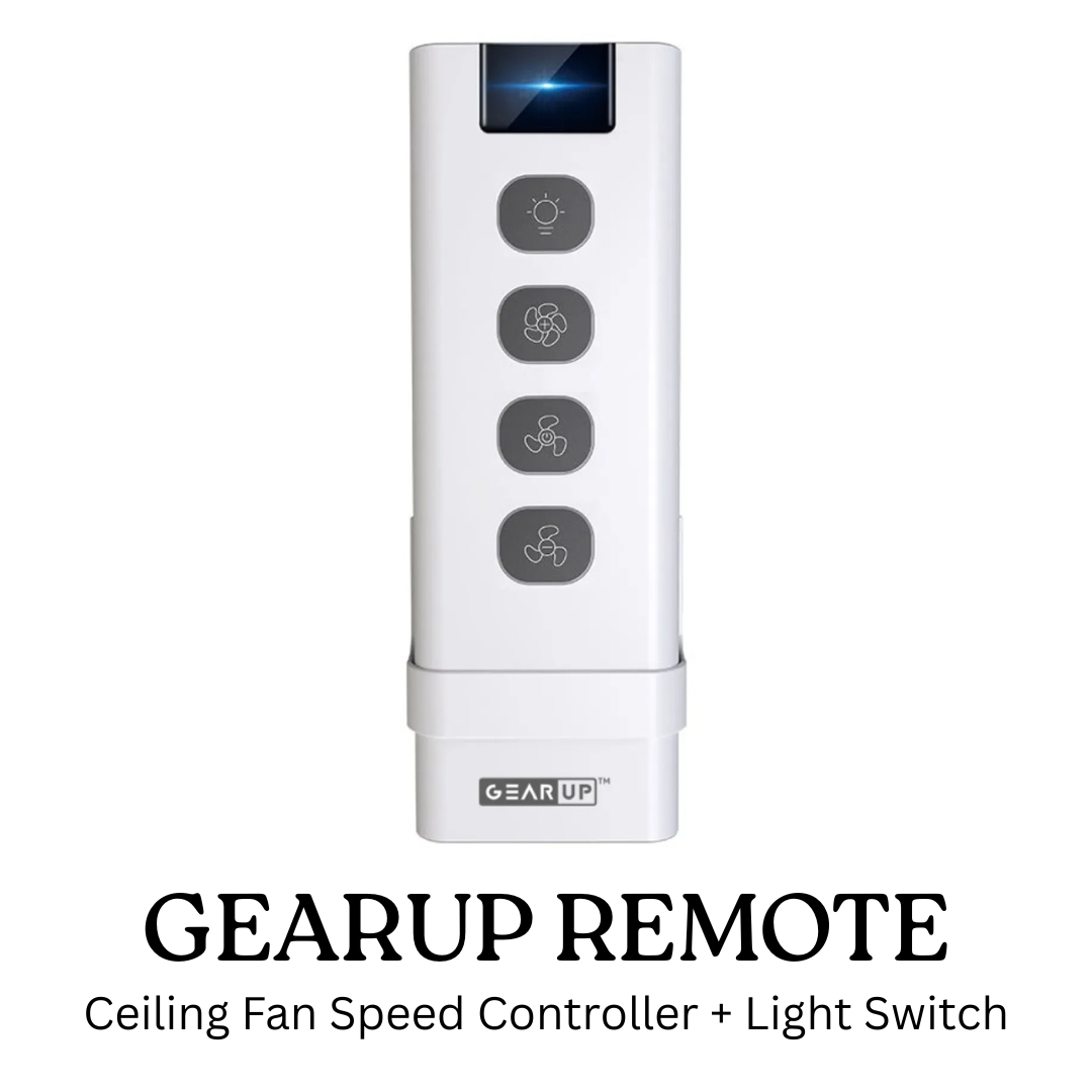 GearUp Remote for GearUP Ceiling Fan Speed Controller + Light Switch