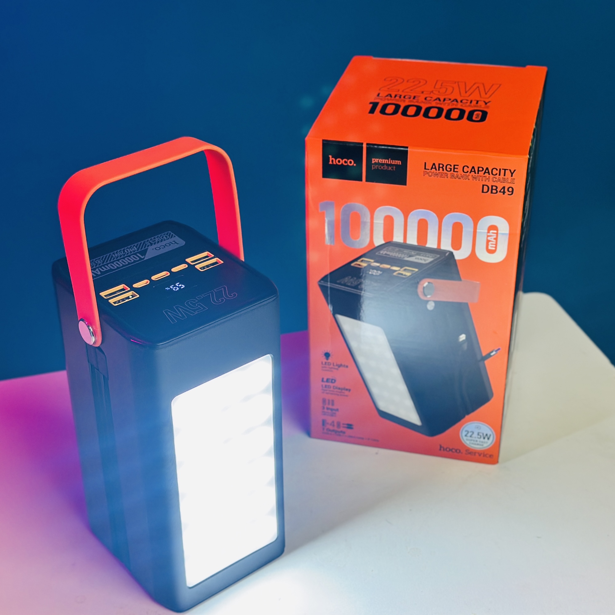 Hoco DB49 100000mAh 22.5W Fast Charge Power Bank