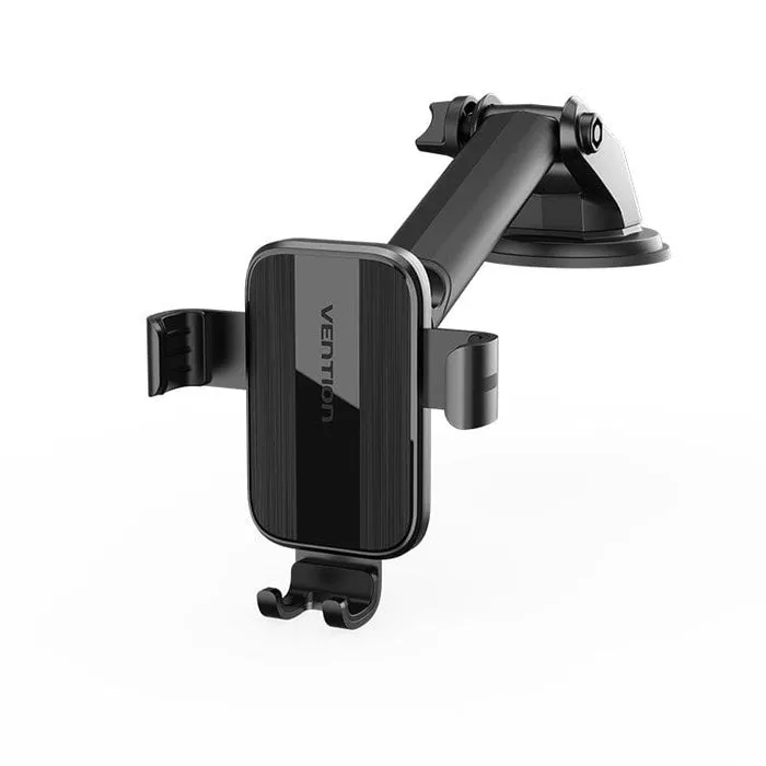 Vention KCOB0 Auto-Clamping Car Phone Mount With Suction Cup Black Square Type