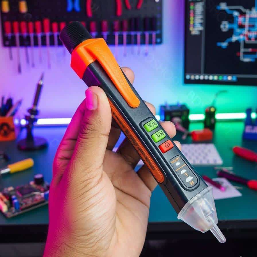 Non-Contact Voltage Tester 12-1000V Digital Voltage Tester (Mestek AC40)