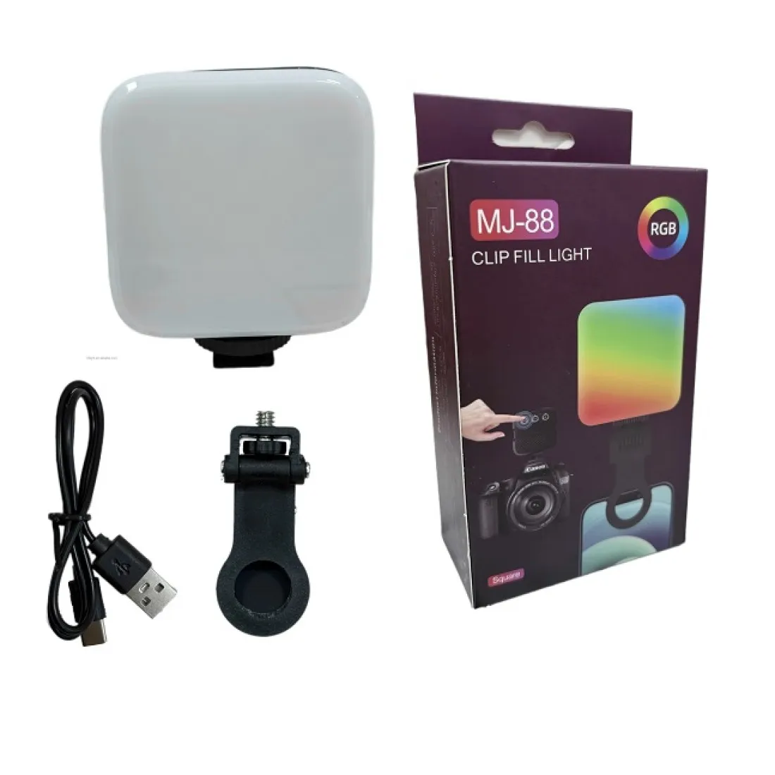 MJ88 RGB LED Video Light Rechargable