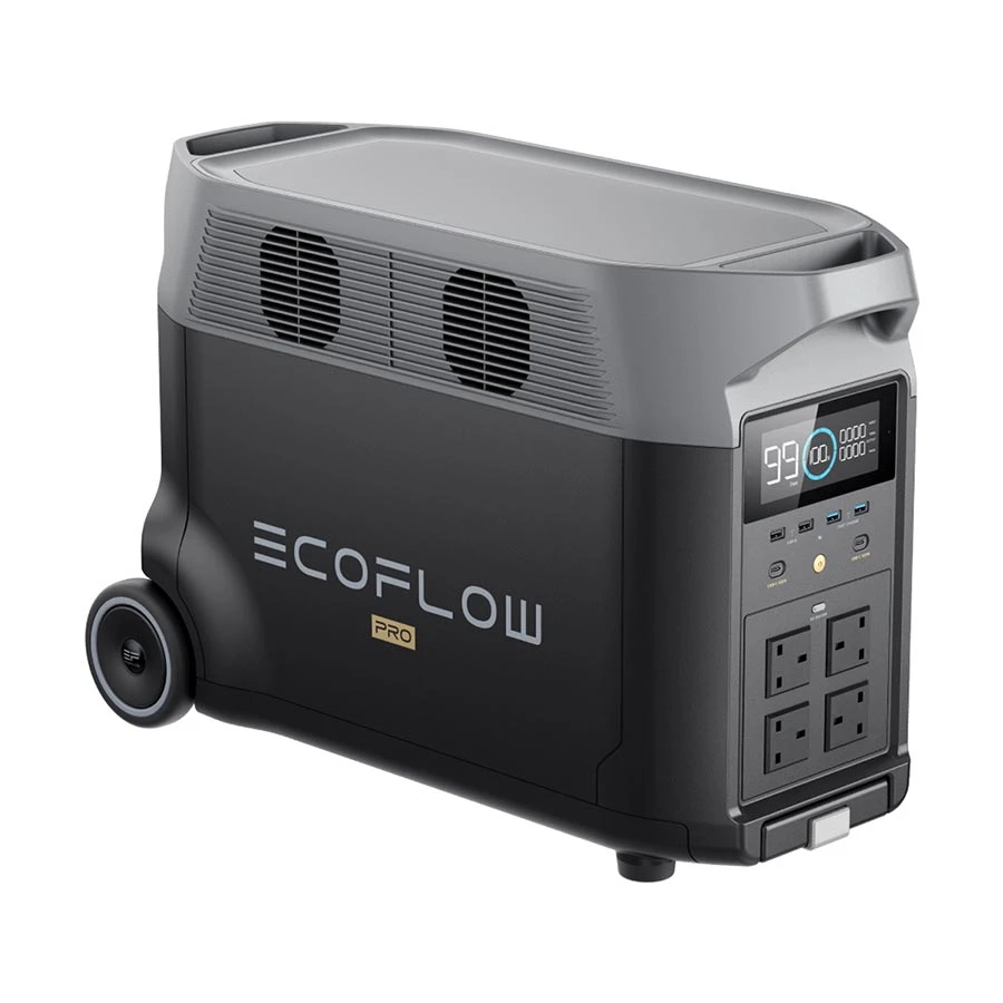 EcoFlow DELTA Pro Pure Sine Wave Inverter 3600W with Lithium Battery 3600Wh - Portable Solar Power Station