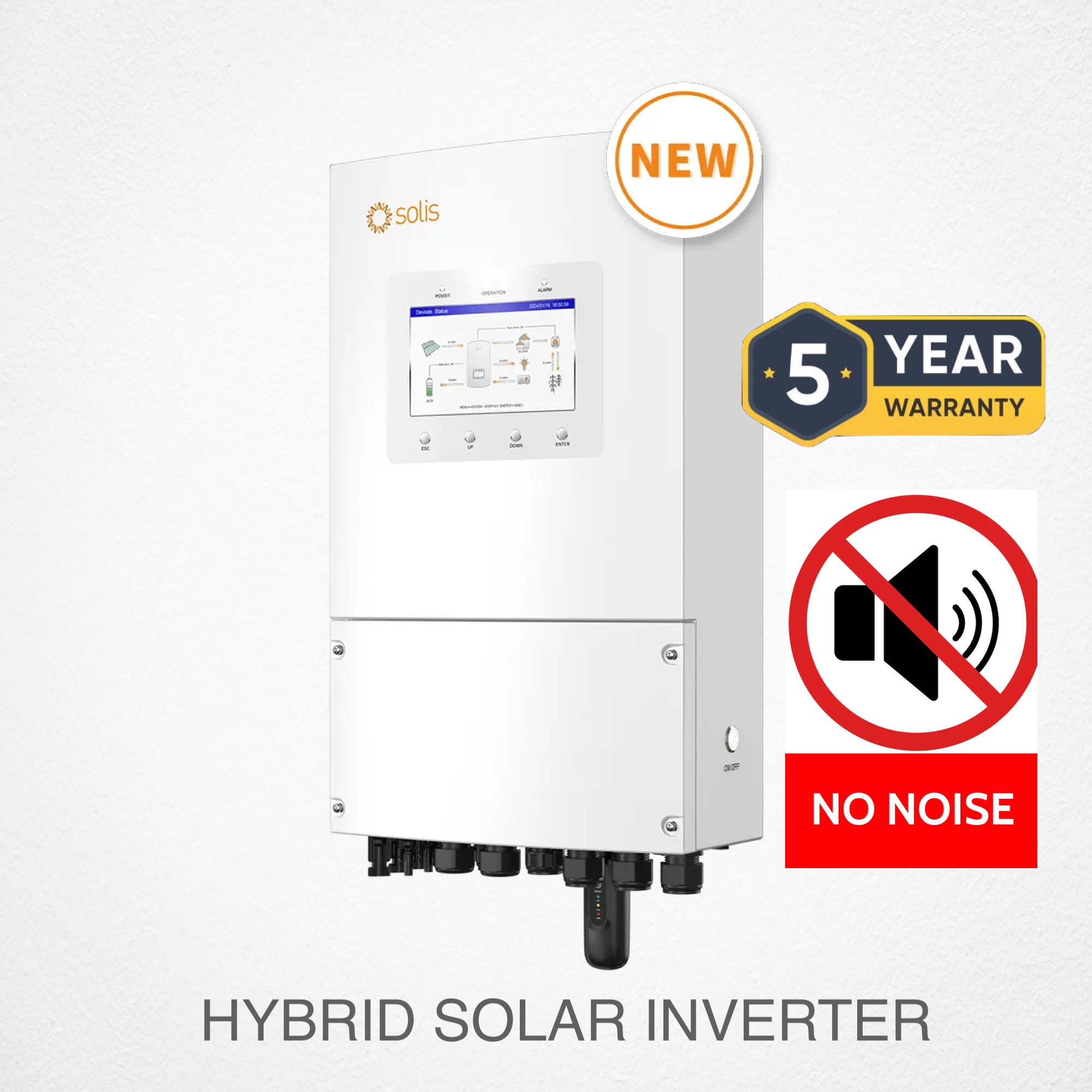 Solis 5KW True Hybrid Solar Inverter Single Phase (S6-EH1P5K-L-PLUS)