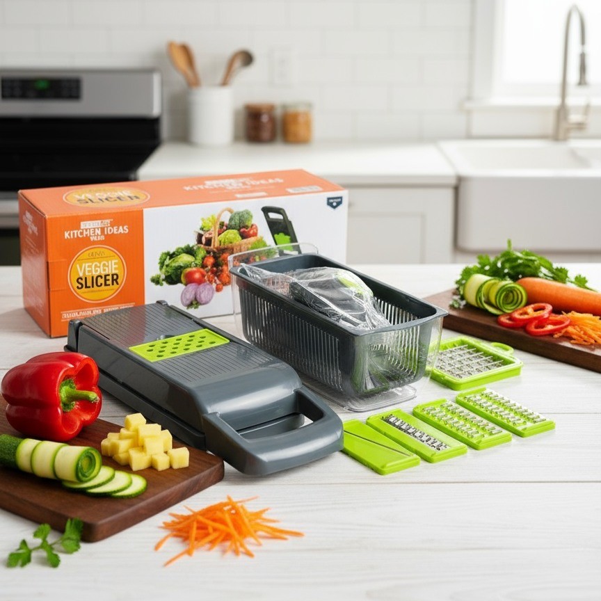 GearUP VC14 Premium Vegetable Cutter 14-in-1 Vegetable and Fruits Multifuction Cutting Slicer Kitchen Tools