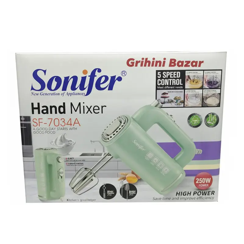 Sonifer SF-7034A 250W Electric Hand Mixer