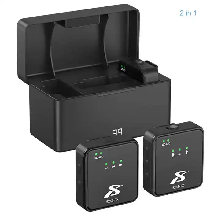 SX63 Wireless Lavalier Microphone for Type-C &amp; Iphone