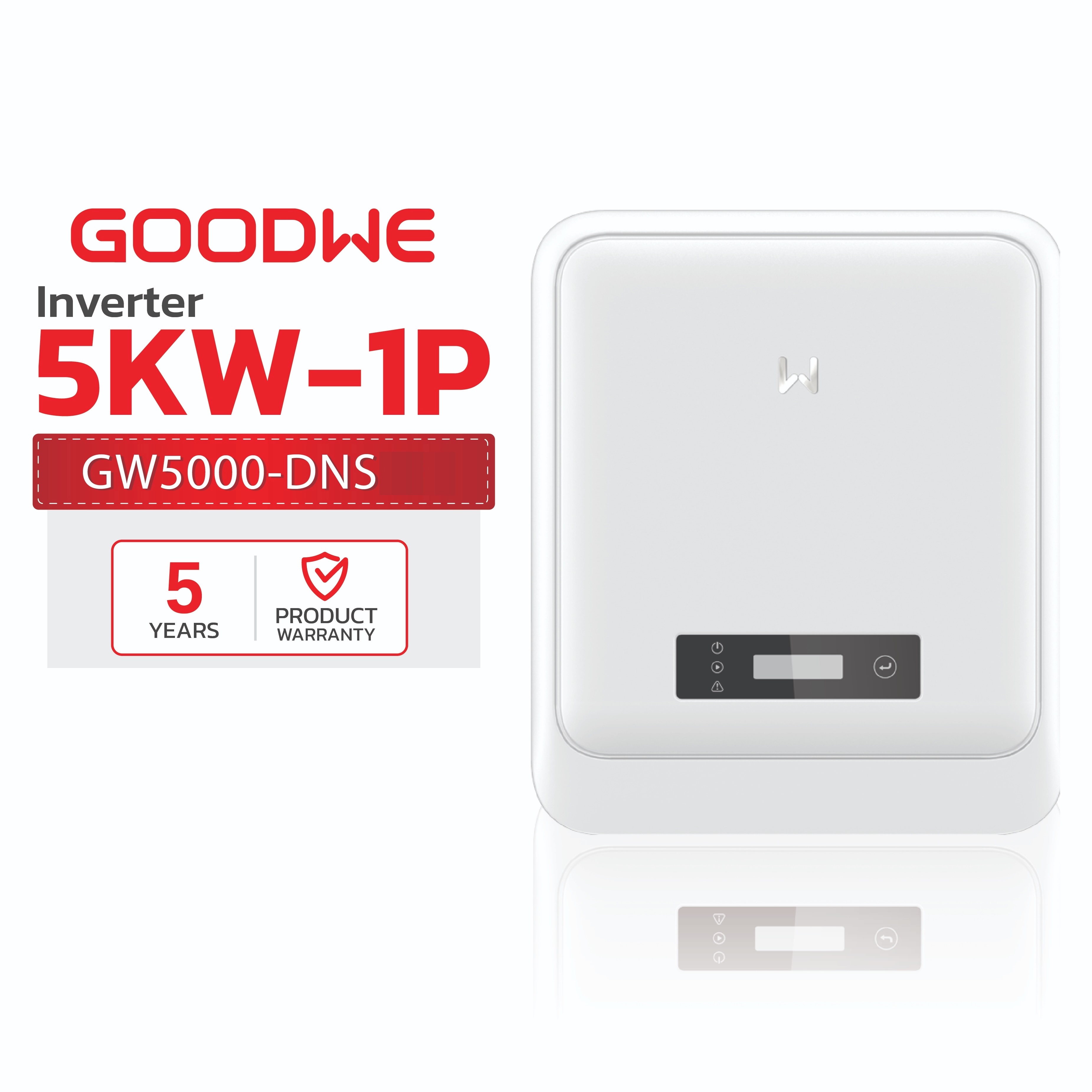 GoodWe 5KW 1-Phase ON-GRID Solar Inverter (GW5000-DNS-40)