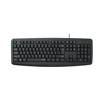 RAPOO NK2600 Spill-resistant Black Wired USB Keyboard