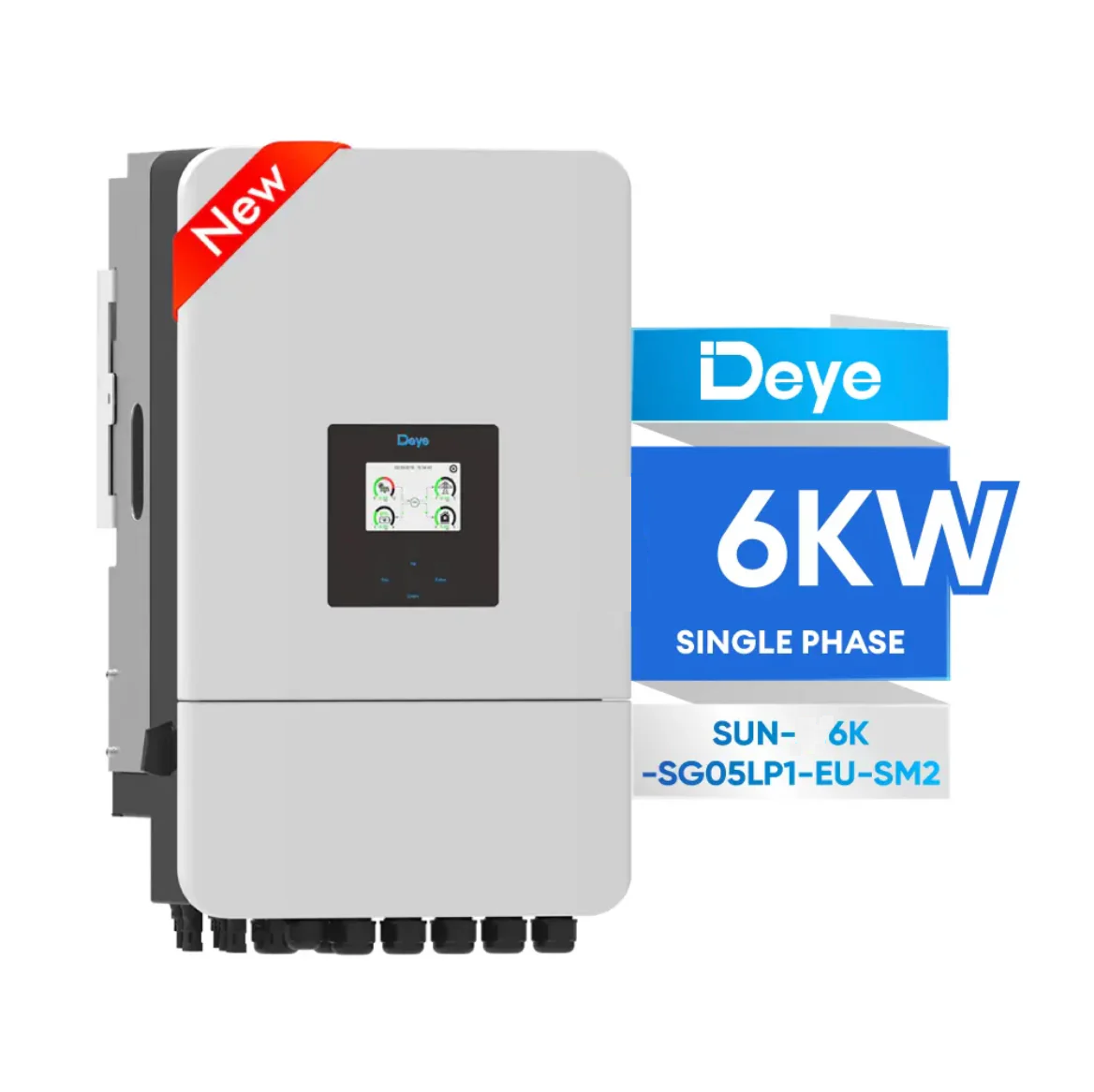 Deye 6KW Hybrid Solar Inverter, 2 MPPT, Single Phase 230V (SUN-6K-SG05LP1-EU-SM2)
