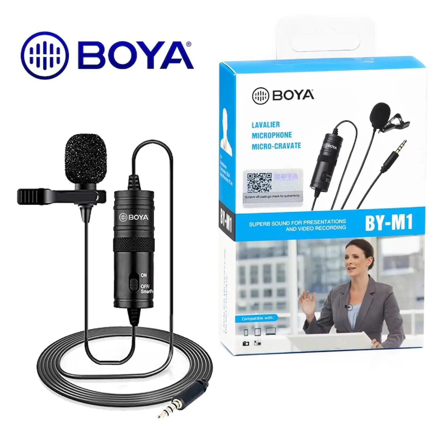BOYA M1 (Microphone for Smartphone, DSLR, Laptop, MacBook)