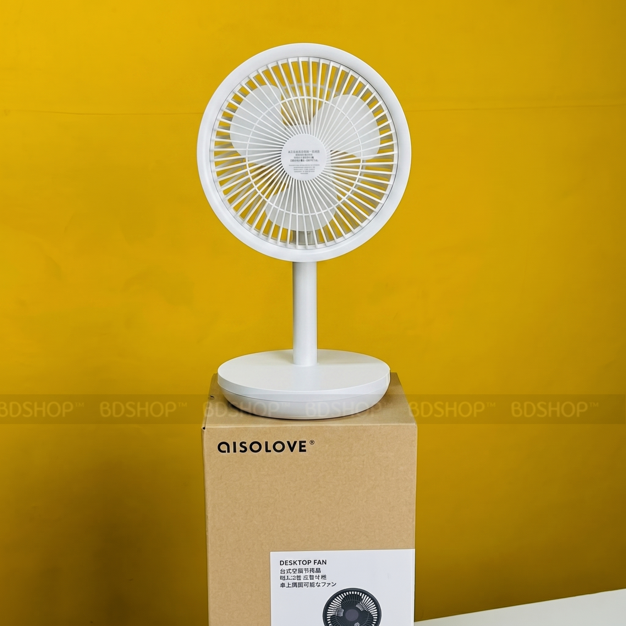 Xiaomi AISOLOVE F5 Pro Rechargeable Fan 4000mAh with Swing &amp; Extendable - White Color