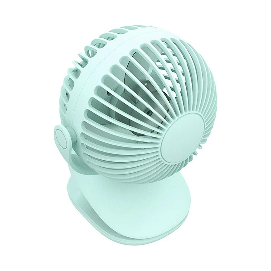 WiWu FS03 Mini Clip Fan 360 Degree Rotation Rechargeable Fan (Blue)