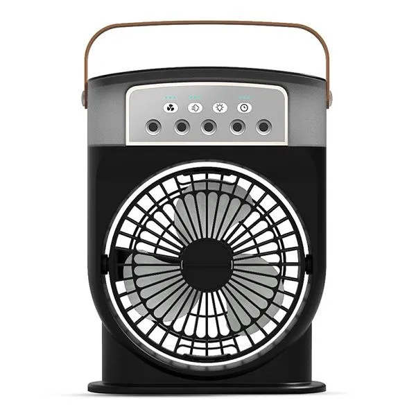 DISNIE Rechargeable Air Cooler Fan With Mist Flow - Black