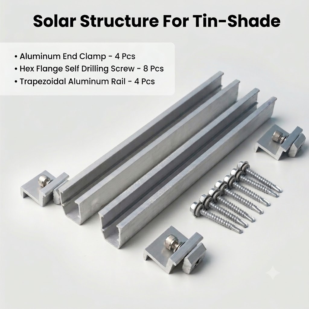 Solar Structure for Tin-Shade (for 1 pc Solar Panel)