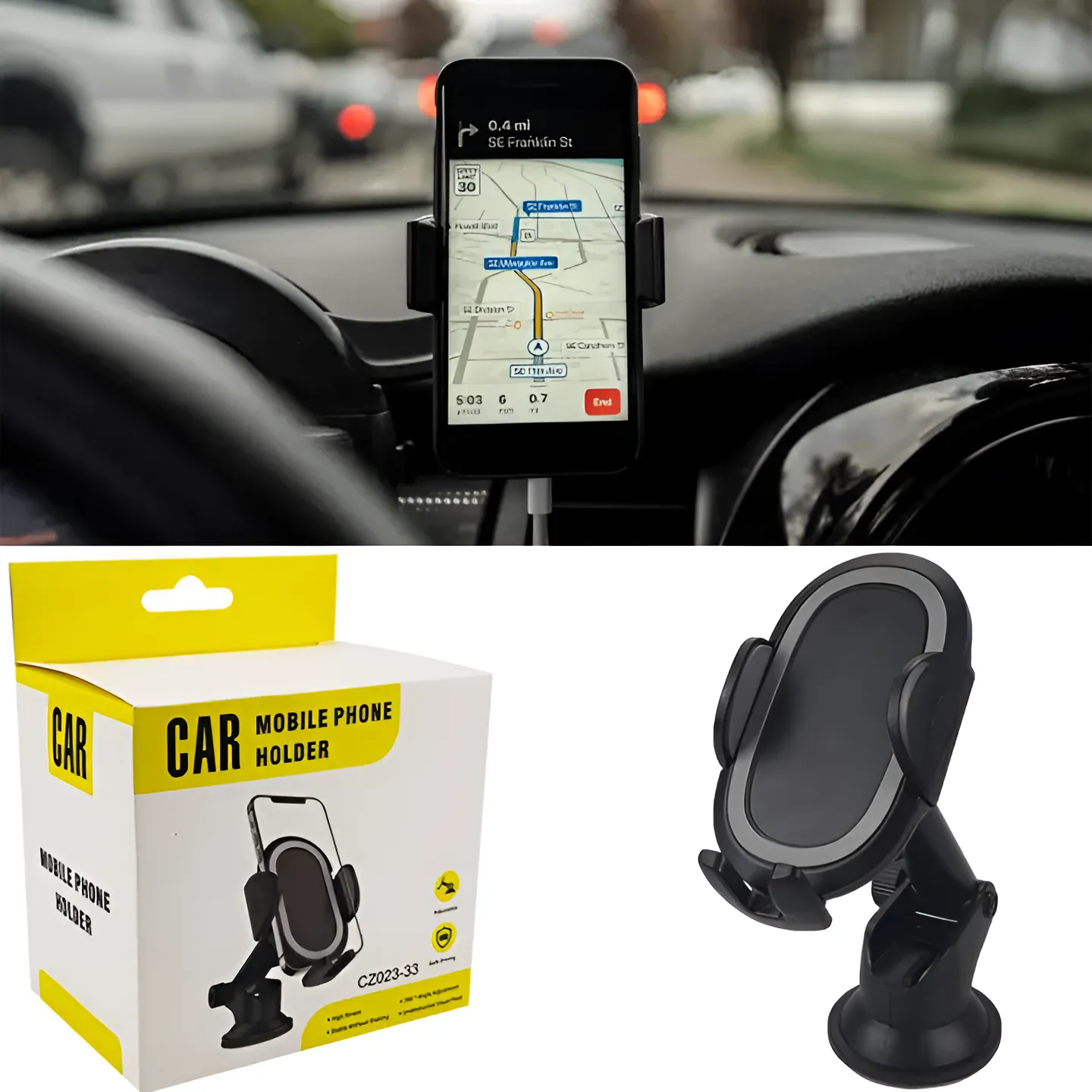 Universal 360° Adjustable Car Phone Holder