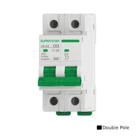 Super Star DP MCB Circuit Breaker 20A