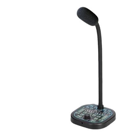 MK100 Driver Free USB Plug and Play Computer Desktop Microphone Mobile Live Streaming Game Sound Voice Changer