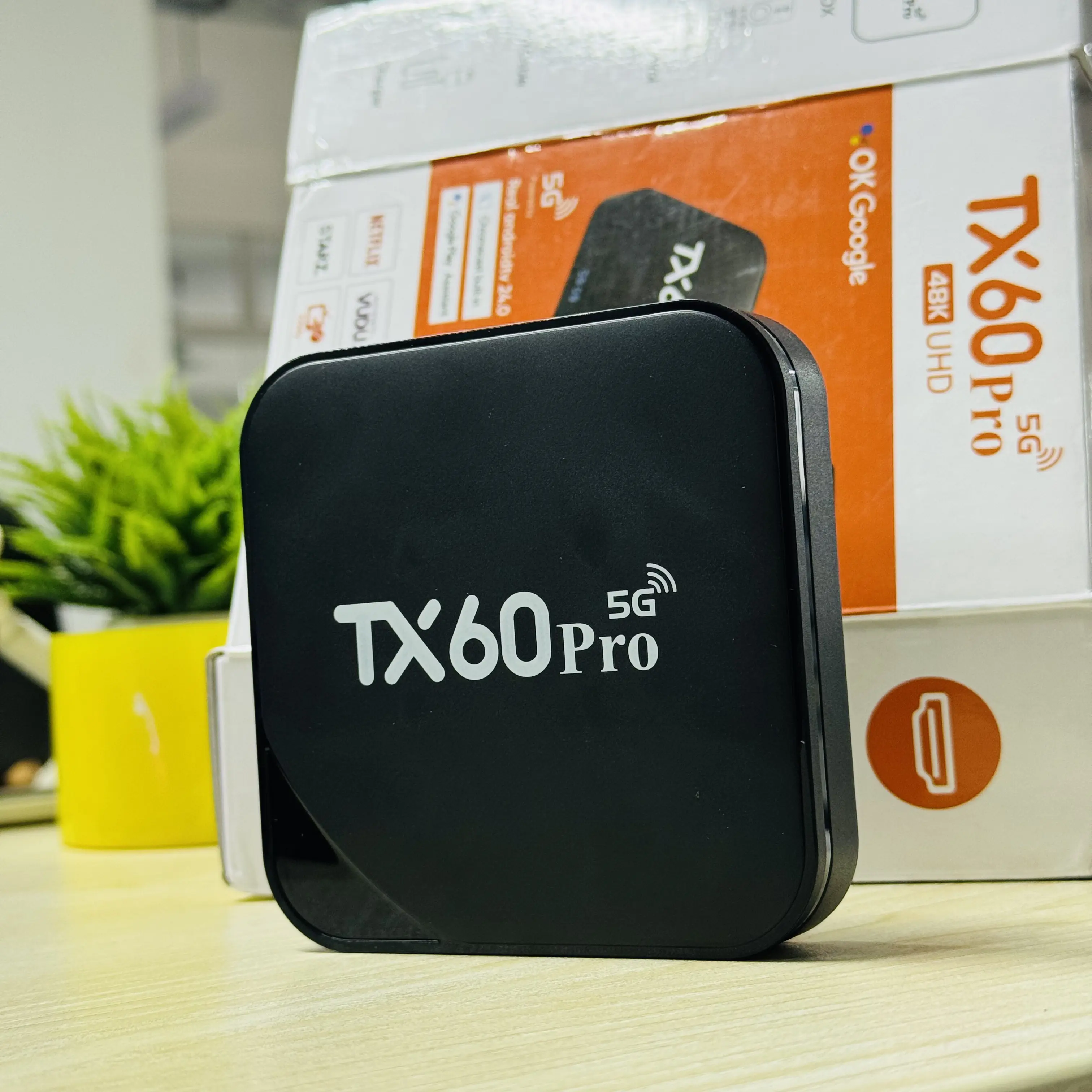 TX60 Pro 14K Ultra HD Smart Android TV Box with Voice Control Remote
