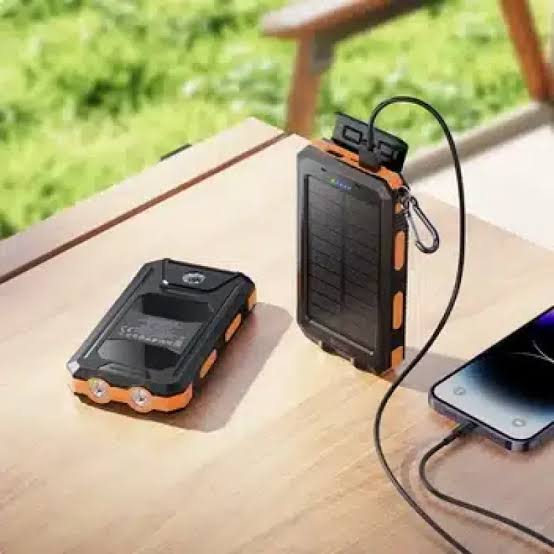 Hoco J164 Dual-Light Solar Power Bank