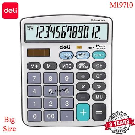 Deli M19710 Calculator - Silver (Big)