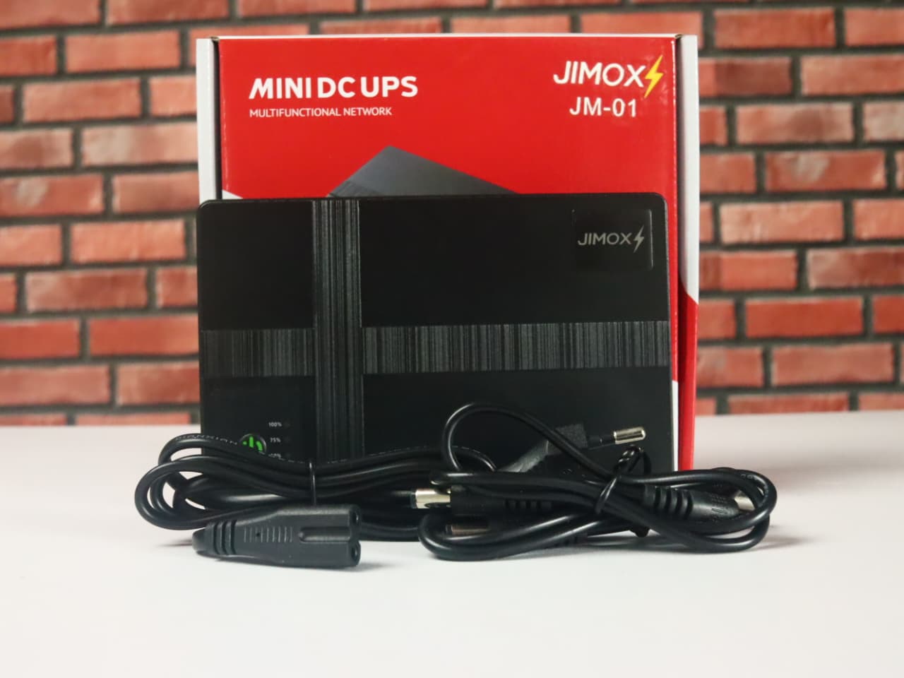 JIMOX JM-01 Multi-Output Mini UPS for Router &amp; ONU (10400mAh, Fast Charging)