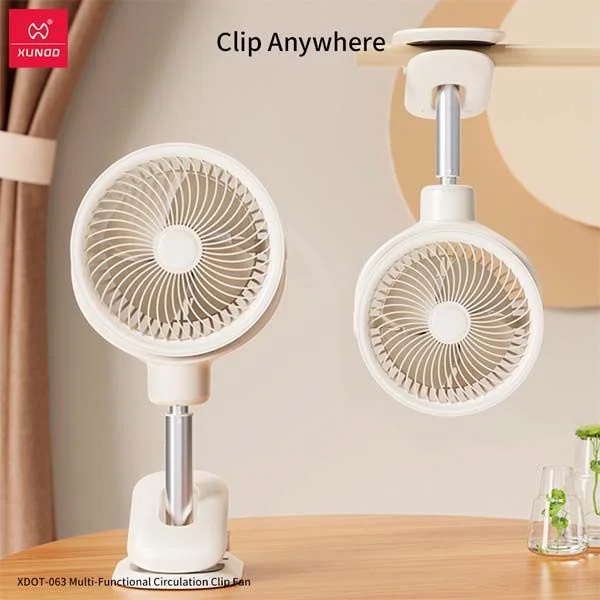 XUNDD XDOT-063 Multi-Functional Clip Fan - 6000mAh