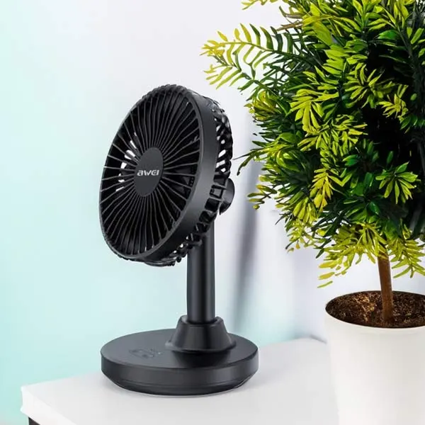 Awei F29 mini Desktop Oscillating Rechargeable fan