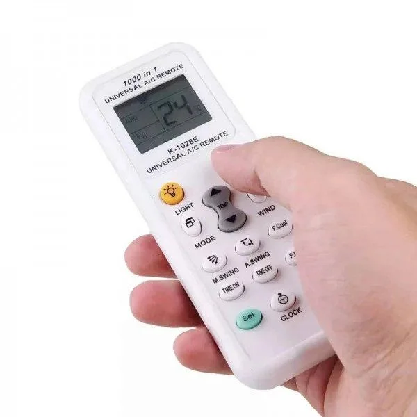 Universal AC Remote- Digital LED 1000-in-1 (Suitable for most Air Conditioner Brands)