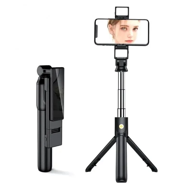 New K12D-L  Multifunction Portable Bluetooth Selfie Stick  With Fill Light