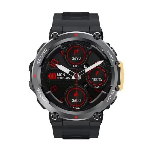 Microware Run2 Sports Smart Watch- Black