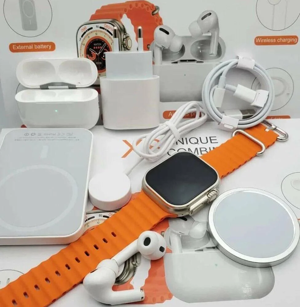  X10 Unique Combination 7-in-1 Wireless Charging Smart Watch Set