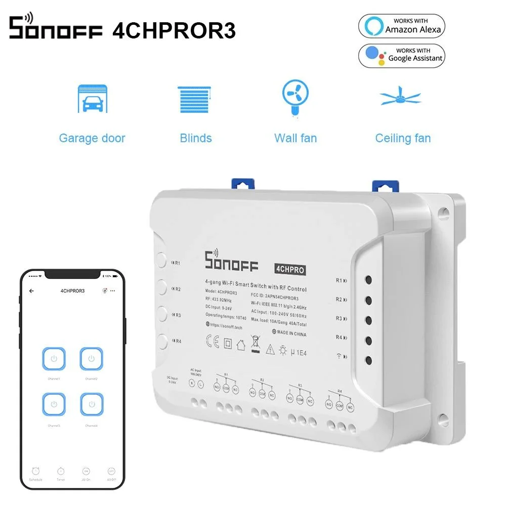 Sonoff 4CH Pro R3 (New Version) Smart WiFi Switch