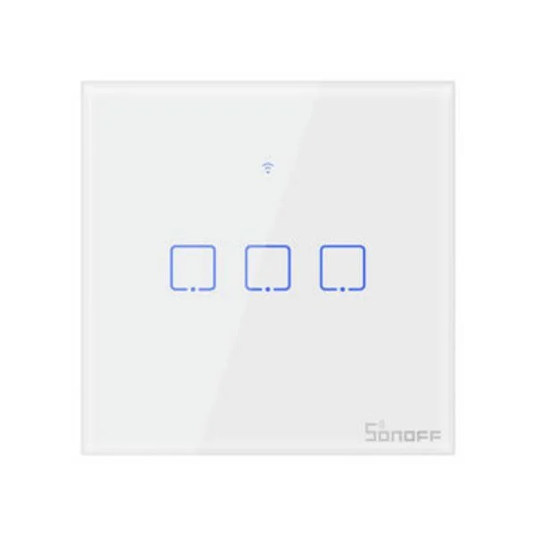 Sonoff T1 UK Smart WiFi RF APP Touch Control Wall Light Switch (3 Gang)
