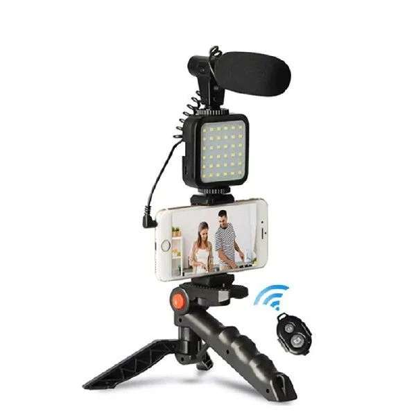 AY-49 Video Making Tripod Kit with Mic