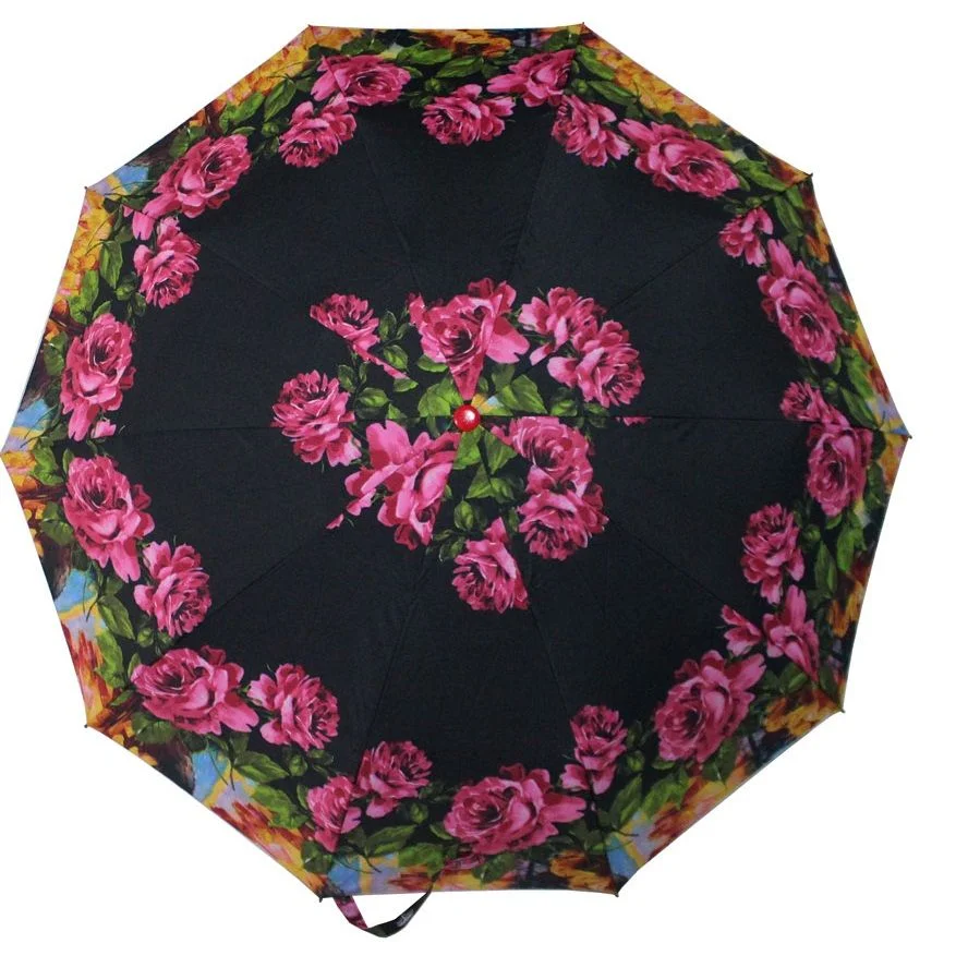 Black Sankar Printed Umbrella