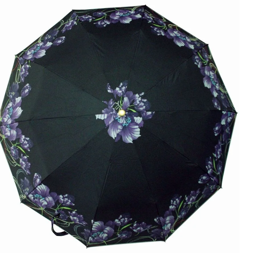 New Black Printed Sankar Umbrella