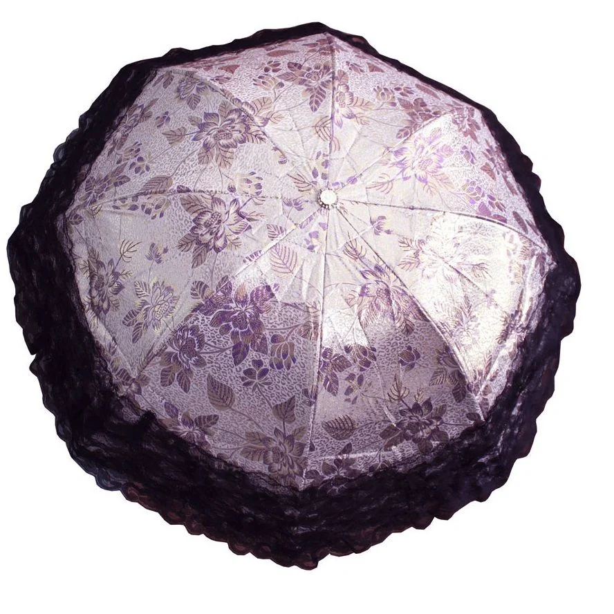Tian Shuai Ladies Lace Parasol Folding Umbrella