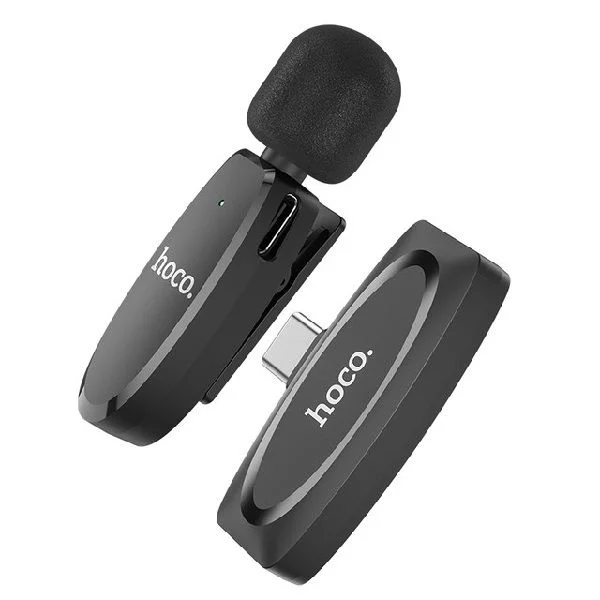  Hoco L15 Type-C Wireless Lavalier Digital Microphone(Black)