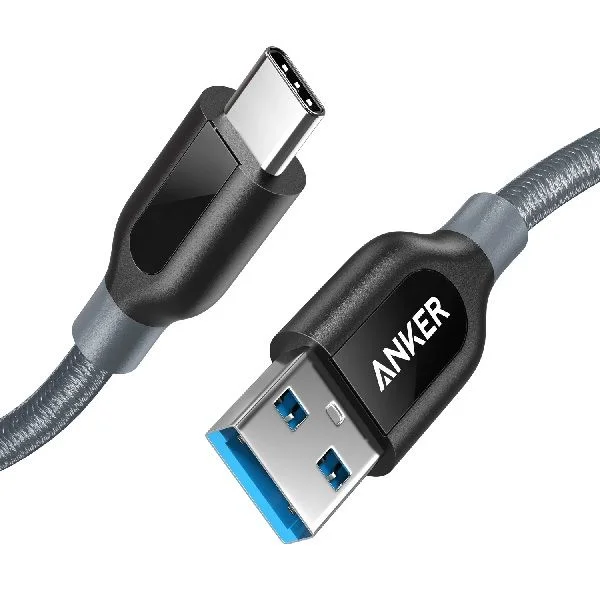Anker PowerLine+ USB-C to USB A 3.0 Cable 6ft Black