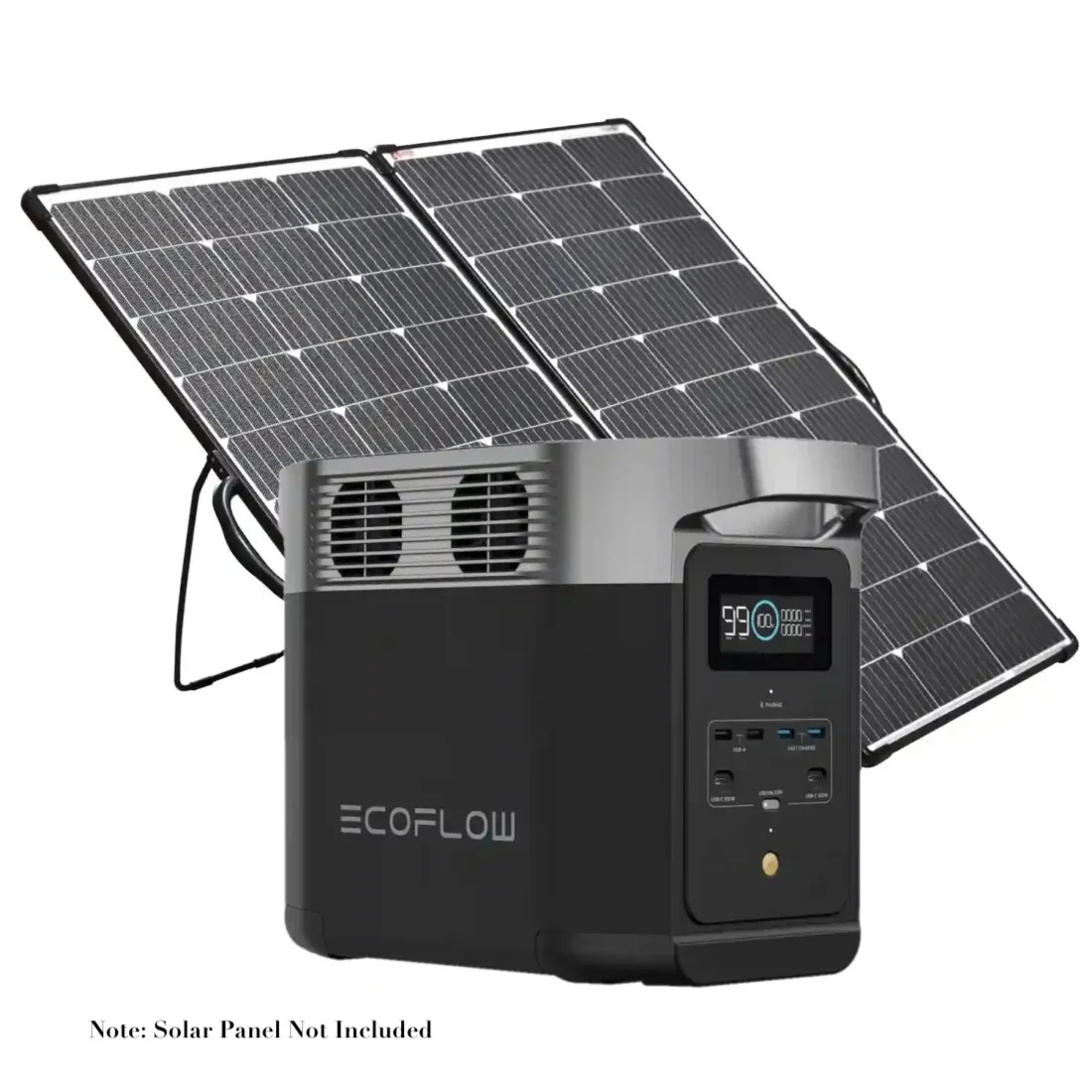 EcoFlow DELTA 2 Portable Solar Power Station with Expandable Capacity and Fast Charging for Home Backup Power, Camping &amp;amp; RVs
